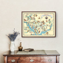 Load image into Gallery viewer, Vintage Map of Washington DC 1935