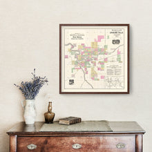 Load image into Gallery viewer, Vintage Map of Spokane Falls, Washington 1890