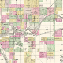 Load image into Gallery viewer, Vintage Map of Spokane Falls, Washington 1890