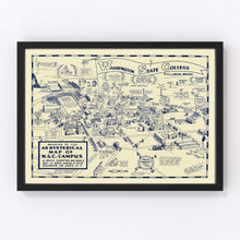 Load image into Gallery viewer, Vintage Map of Washington State University, 1946