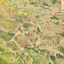 Load image into Gallery viewer, Vintage Map of Washington State University, 1928