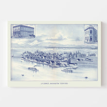 Load image into Gallery viewer, Vintage Map of La Conner, Washington 1889
