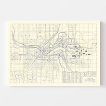 Load image into Gallery viewer, Vintage Map of Washington State University, 1920