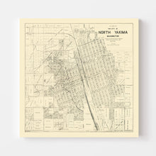 Load image into Gallery viewer, Vintage Map of North Yakima, Washington 1908