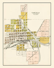 Load image into Gallery viewer, Vintage Map of Garfield, Washington 1910