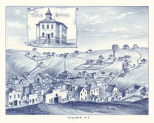 Load image into Gallery viewer, Vintage Map of Pullman, Washington 1889