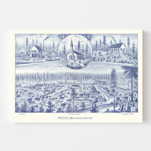 Load image into Gallery viewer, Vintage Map of Roslyn, Washington 1889