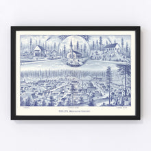 Load image into Gallery viewer, Vintage Map of Roslyn, Washington 1889