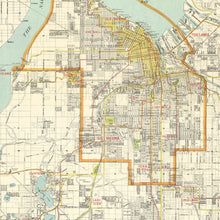 Load image into Gallery viewer, Vintage Map of Tacoma, Washington 1923