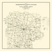 Load image into Gallery viewer, Vintage Map of Washington County, Indiana 1910