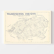 Load image into Gallery viewer, Vintage Map of Washington County, Texas 1920