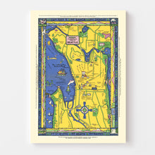 Load image into Gallery viewer, Vintage Map of Seattle, Washington 1927