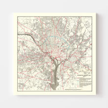Load image into Gallery viewer, Vintage Map of Washington DC, Washington DC 1959