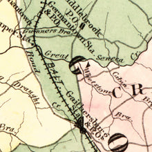 Load image into Gallery viewer, Vintage Map of Montgomery County, Washington DC 1879