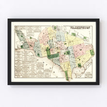 Load image into Gallery viewer, Vintage Map of Washington DC, Washington DC 1879