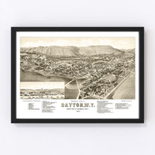 Load image into Gallery viewer, Vintage Map of Dayton, Washington 1884