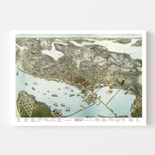 Load image into Gallery viewer, Vintage Map of Seattle, Washington 1891