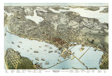 Load image into Gallery viewer, Vintage Map of Seattle, Washington 1891
