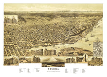 Load image into Gallery viewer, Vintage Map of Tacoma, Washington 1890