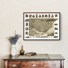 Load image into Gallery viewer, Vintage Map of Tacoma, Washington 1893