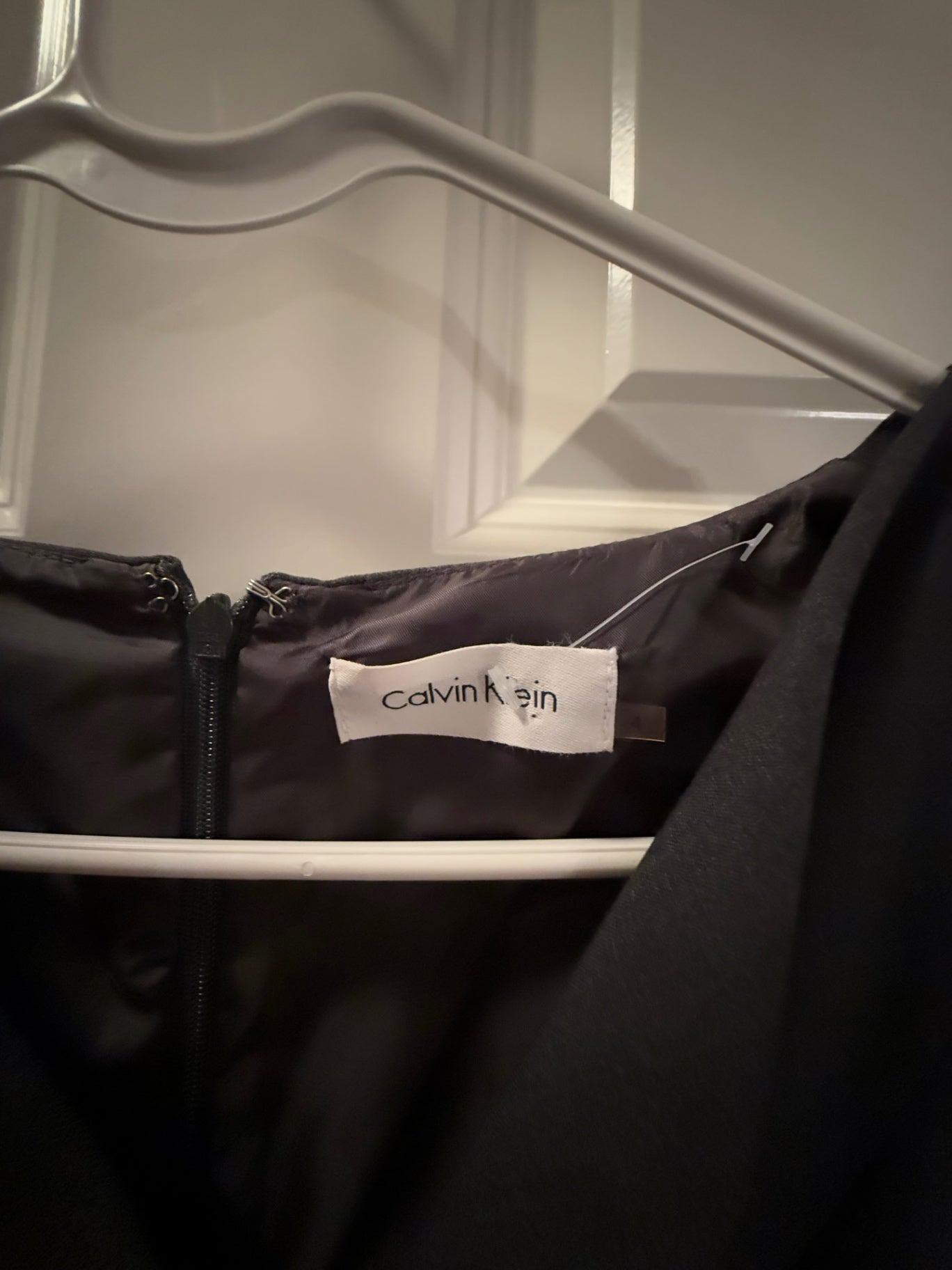 Calvin Klein Black Polyester 4 Dress Good