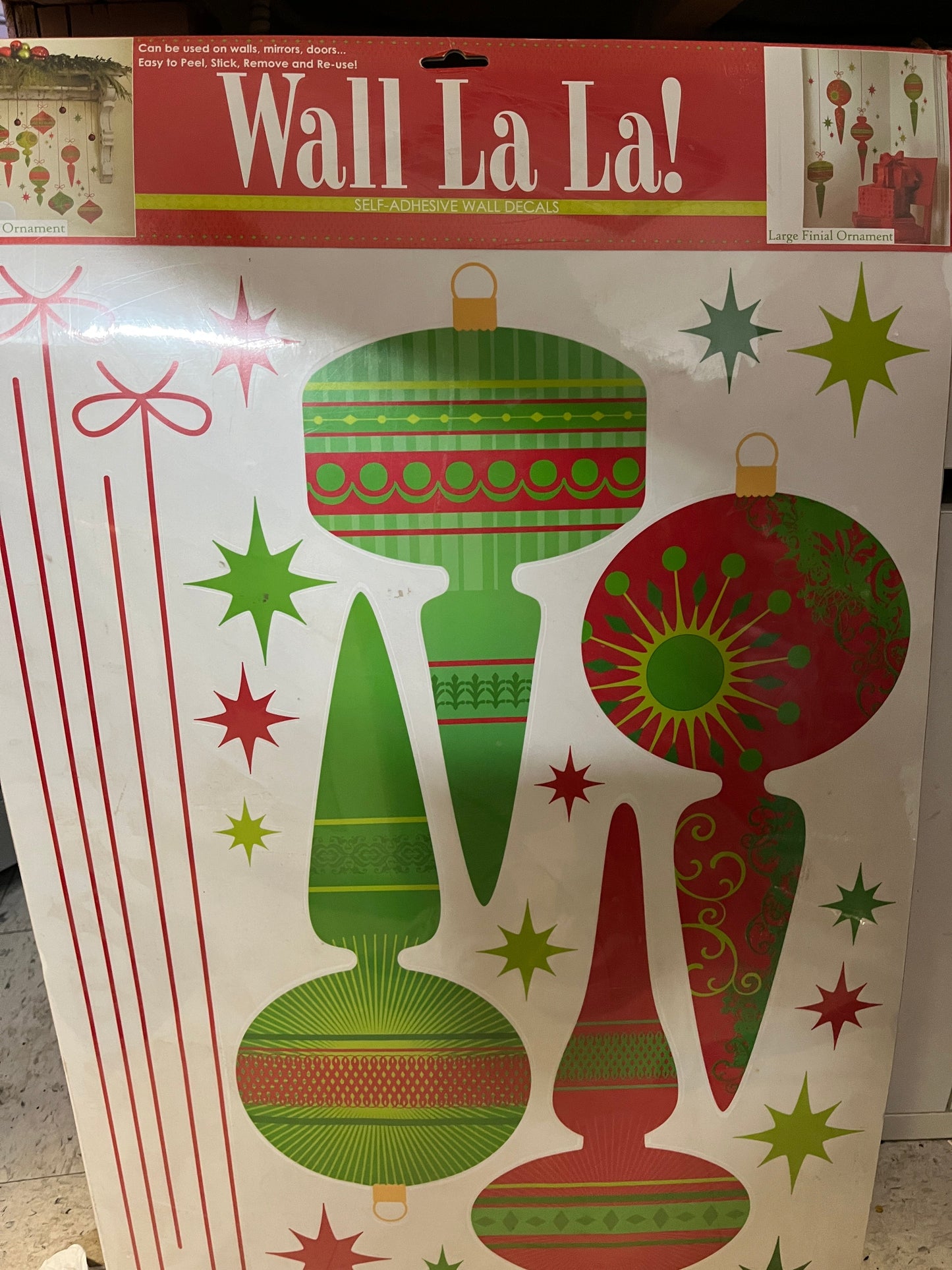 Wall La La Chirstmas Ornament Wall Stickers