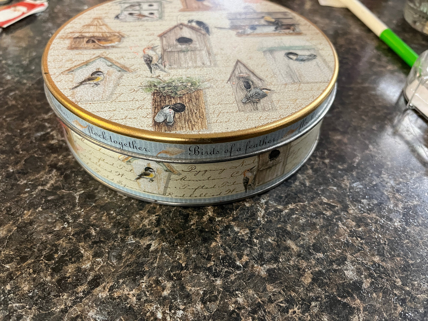 Birds of a Feather Flock Together Vintage Tin