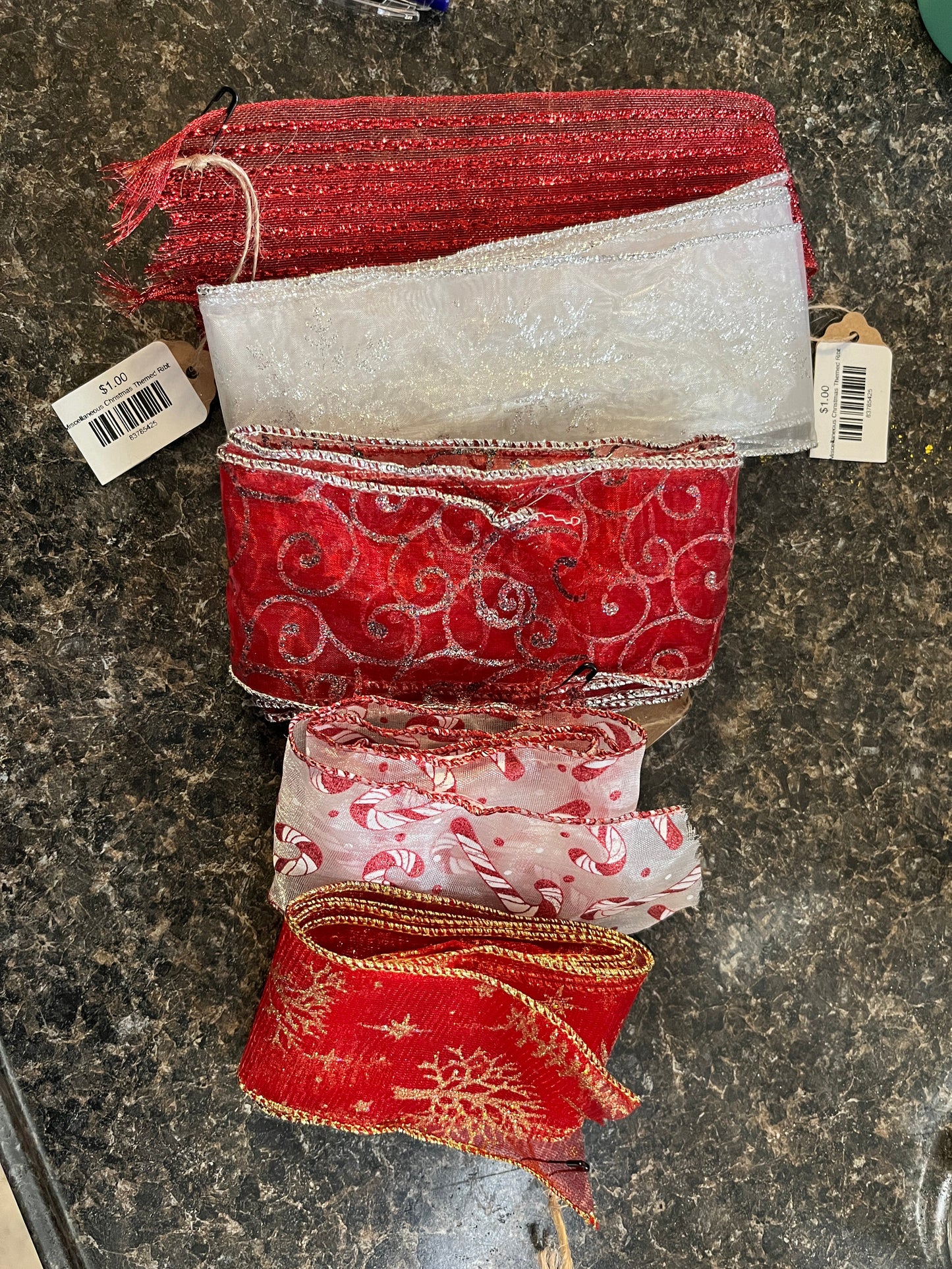 Miscellaneous Christmas Themed Ribbon