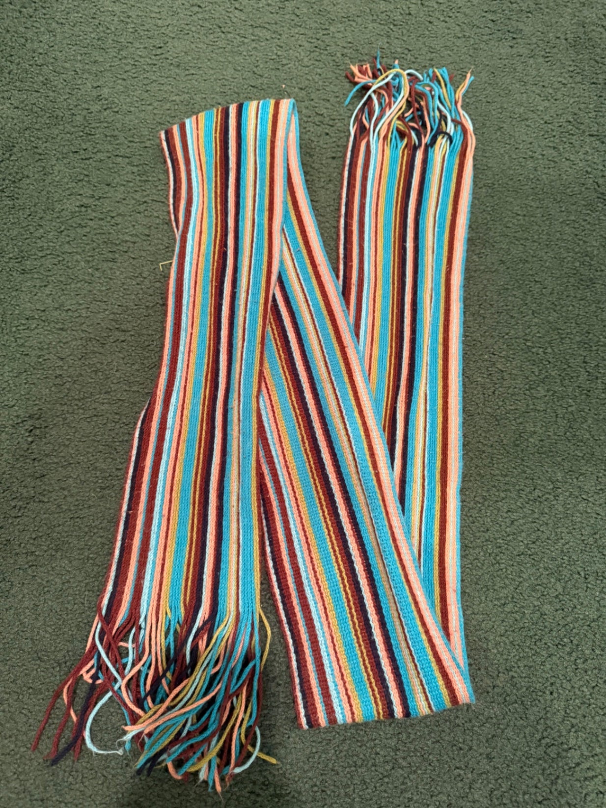 S-Multicolored Scarf- blues