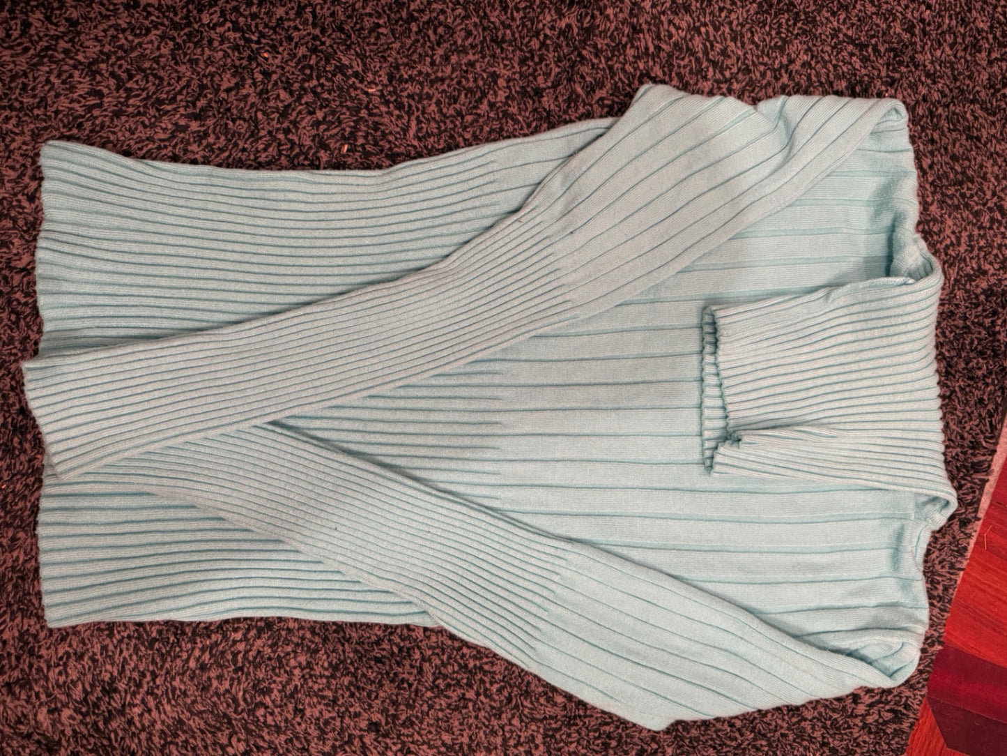 S-No Boundries Light blue Knit fabric L junior Turtleneck