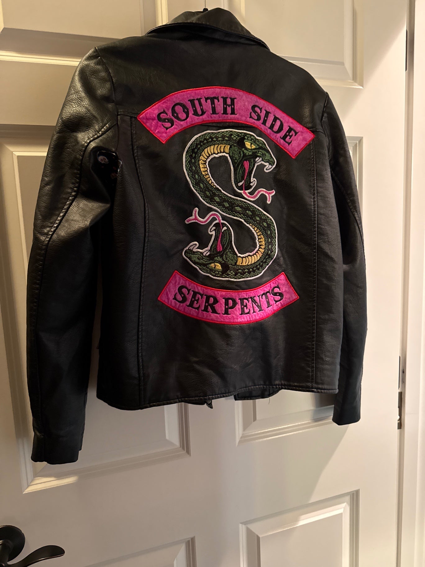 S-Riverdale Black Leather XS Jacket Good