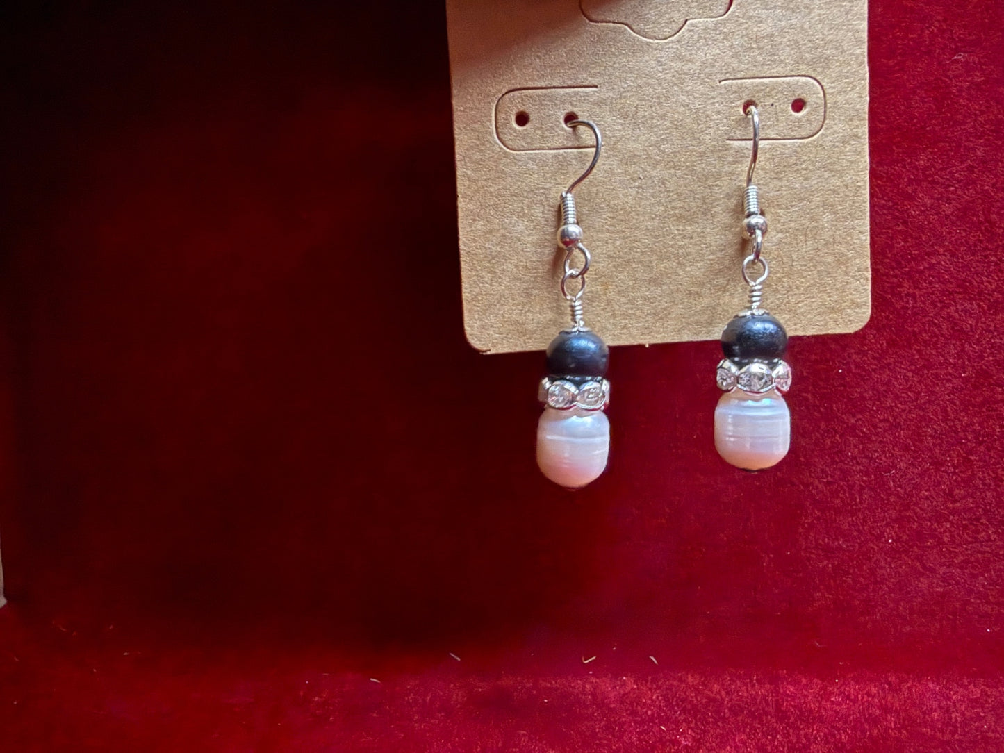 Earrings Sterling silver cultured pearl