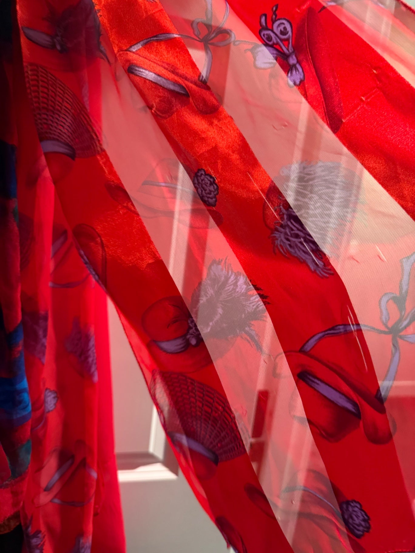Unknown Multicolor Silk Scarf