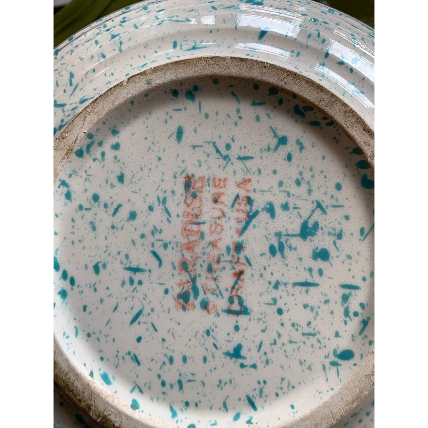 Treasure Craft Paradise Mixing Bowl Southwest Speckled Stoneware Pottery Preowned