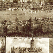 Load image into Gallery viewer, Vintage Map of Olympia, Washington 1903