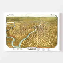 Load image into Gallery viewer, Vintage Map of Spokane, Washington 1905