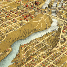 Load image into Gallery viewer, Vintage Map of Spokane, Washington 1905