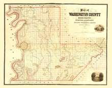 Load image into Gallery viewer, Vintage Map of Washington County, Mississippi 1871