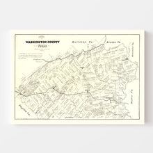 Load image into Gallery viewer, Vintage Map of Washington County, Texas 1879