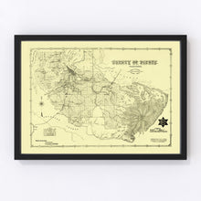 Load image into Gallery viewer, Vintage Map of Pierce County, Washington 1890