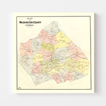 Load image into Gallery viewer, Vintage Map of Washington County, Georgia 1897