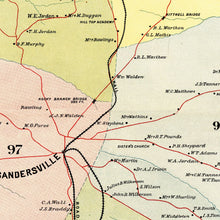 Load image into Gallery viewer, Vintage Map of Washington County, Georgia 1897