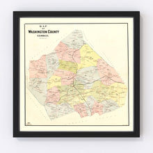 Load image into Gallery viewer, Vintage Map of Washington County, Georgia 1897