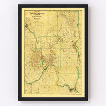 Load image into Gallery viewer, Vintage Map of Washington County, Minnesota 1887