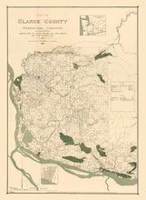 Load image into Gallery viewer, Vintage Map of Clark County, Washington 1888