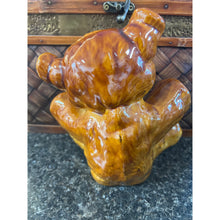 Load image into Gallery viewer, Vintage Ceramic Brown Ronnie Teddy Bear Piggy Bank