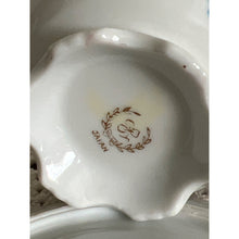 Load image into Gallery viewer, Vintage Japan Teacup & Saucer with Delicate Pink and Blue Flowers and Gold Trim