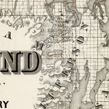 Load image into Gallery viewer, Vintage Map of Seattle, Washington 1877