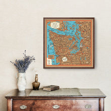 Load image into Gallery viewer, Vintage Map of Seattle, Washington 1934