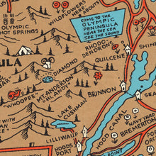 Load image into Gallery viewer, Vintage Map of Seattle, Washington 1934